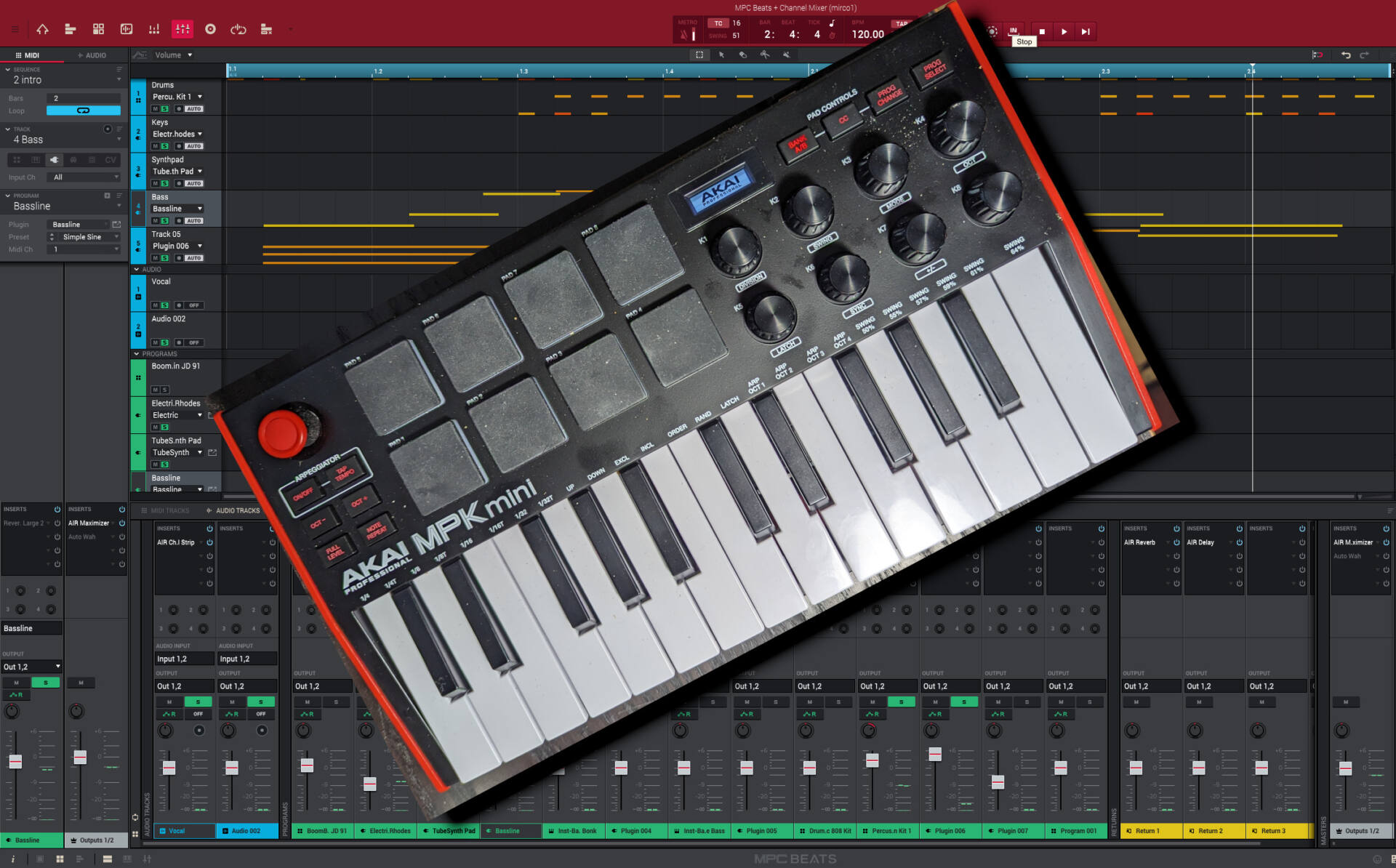 Akai MPK Mini MK3 + MPC Beats: Einsteiger-Problemchen | Tutonaut