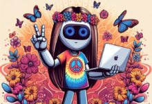 Goody-2 ist der Hippie unter den KIs (Bild: Dall-E2/Christian Rentrop)