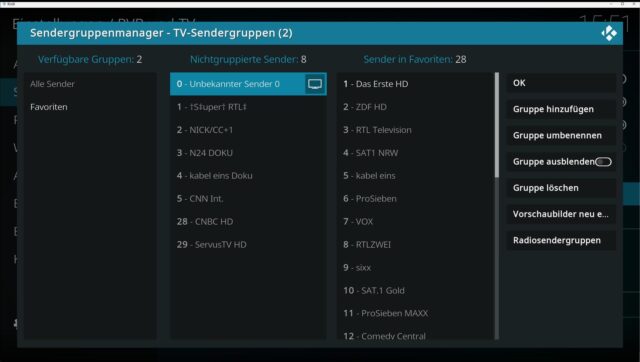 senderliste in kodi.