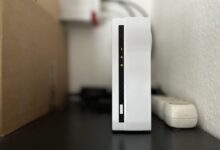 Platzsparend, stromsparend, preiswert: Das 1-Bay-NAS hat durchaus eine Existenzberechtigung (Foto: C. Rentrop)