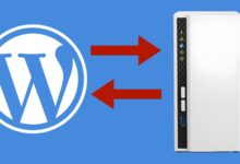 WordPress-Backup auf das NAS? Kein Problem! (Bild: C. Rentrop, Quelle Grafiken WordPress & QNAP)