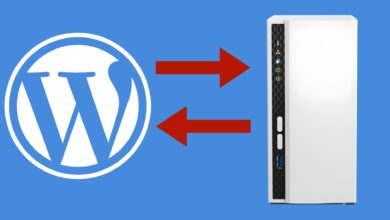WordPress-Backup auf das NAS? Kein Problem! (Bild: C. Rentrop, Quelle Grafiken WordPress & QNAP)