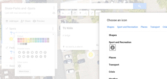 google my maps basteln.