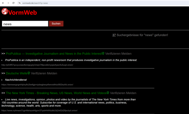 vormweb-suche im darknet.