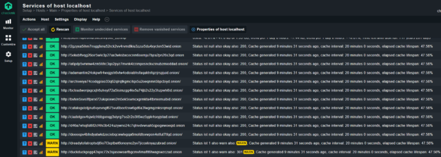 services mit darknet-adressen in checkmk.