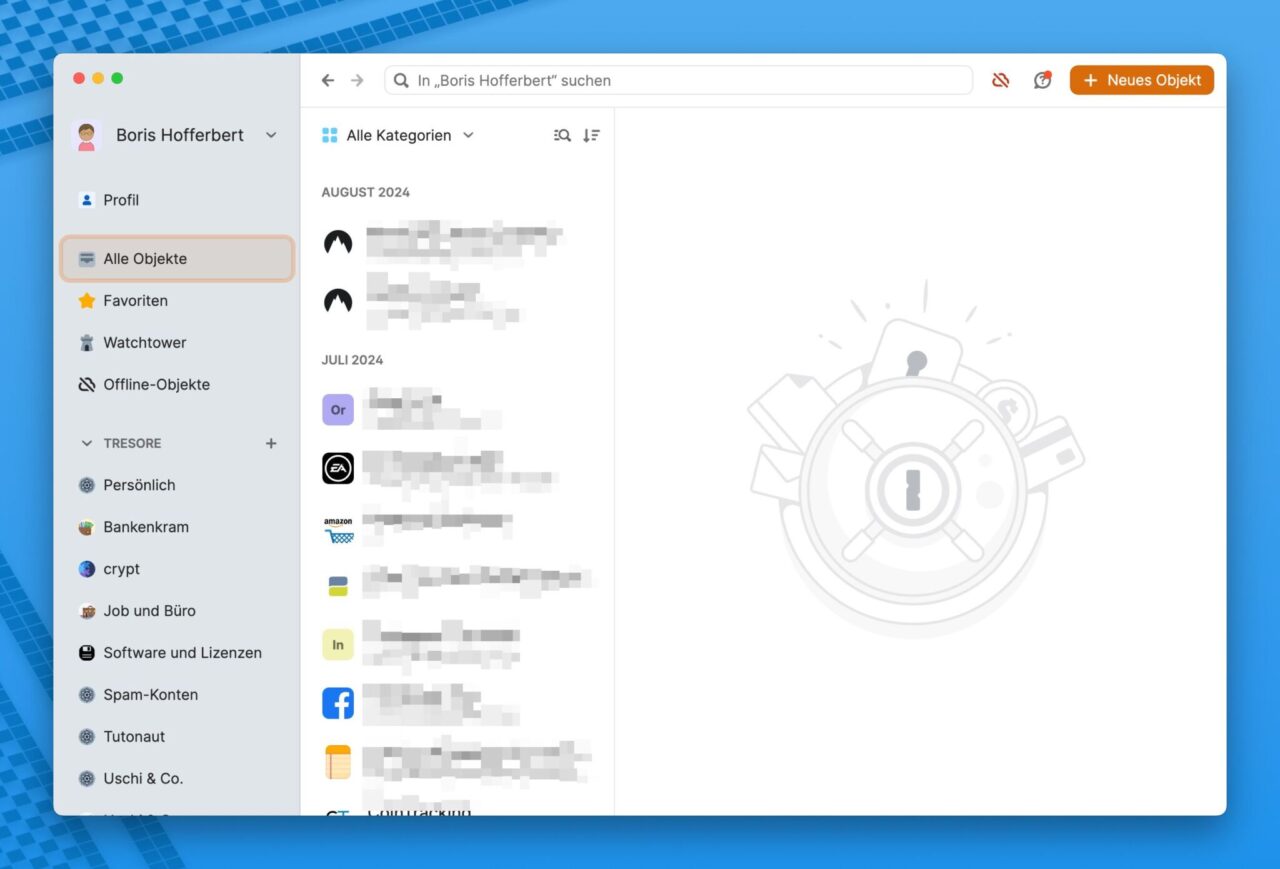 1password Passwort-Safe.