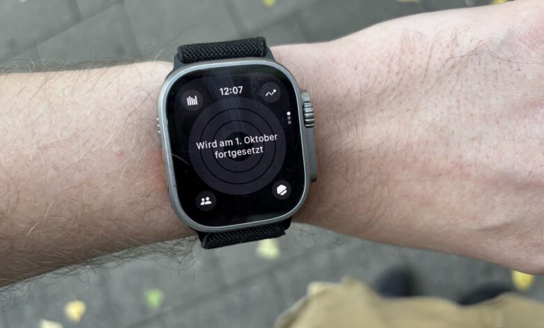 Apple Watch Pausentag.
