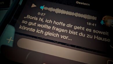 Anleitung WhatsApp-Sprachnachrichten in Text umwandeln.