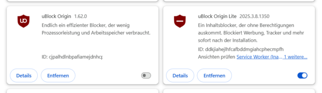 ublock v3 lite in chrome.