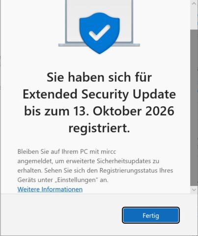 mehr updates bestätitugun..