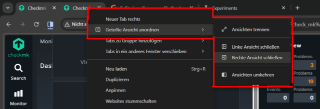 split-view-einsatz in chrome.